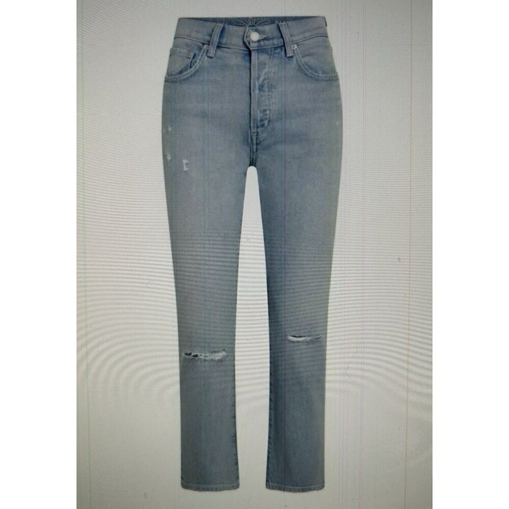 Daily Blue By Adriano Goldschmied Hype Classic Crop Distressed Jeans Dust Sz 31